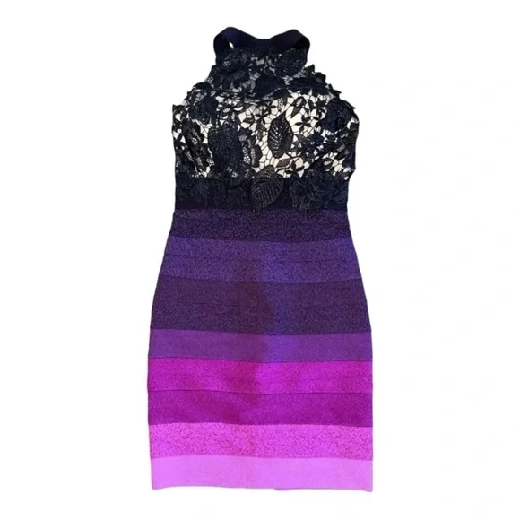 Lucci Lu Lace Halter Bandage Cocktail Dress NWT - Picture 2 of 5